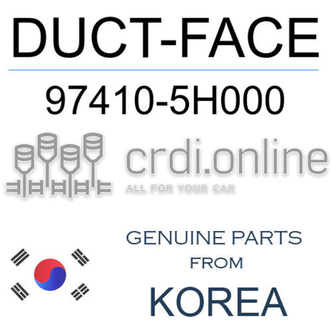 DUCT-FACE [ORIGINAL] 97410-5H000 974105H000 97410 5H000