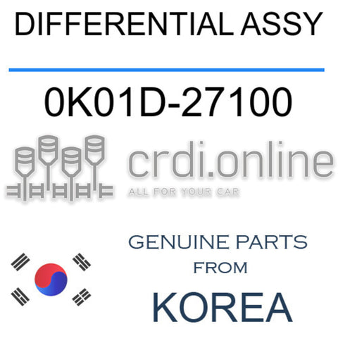 DIFFERENTIAL ASSY [ORIGINAL] 0K01D-27100 0K01D27100 0K01D 27100