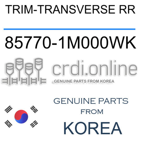 TRIM-TRANSVERSE RR [ORIGINAL] 85770-1M000WK 857701M000WK 85770 1M000WK