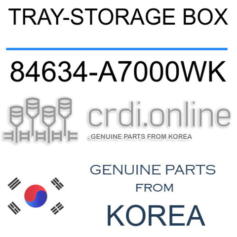 TRAY-STORAGE BOX [ORIGINAL] 84634-A7000WK 84634A7000WK 84634 A7000WK