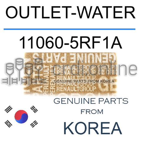 OUTLET-WATER [ORIGINAL] 11060-5RF1A 110605RF1A 11060 5RF1A