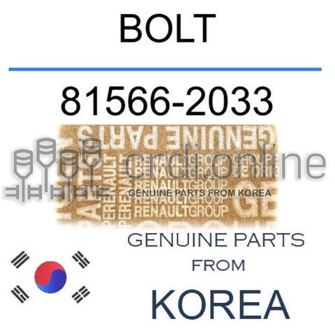 BOLT [ORIGINAL] 81566-2033 815662033 81566 2033