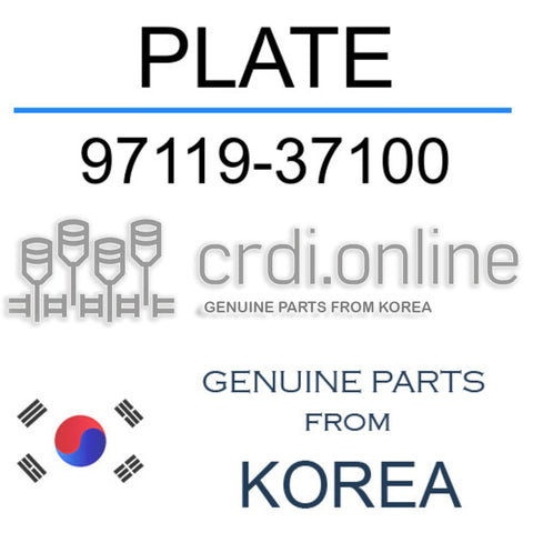 PLATE 97119-37100 9711937100 97119 37100