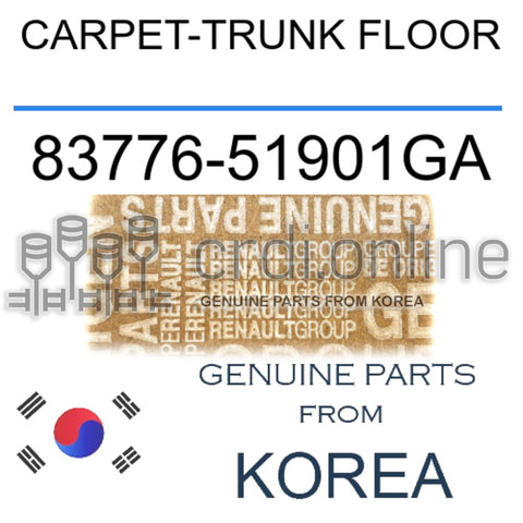 CARPET-TRUNK FLOOR [ORIGINAL] 83776-51901GA 8377651901GA 83776 51901GA