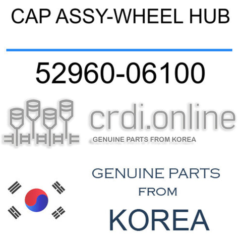 CAP ASSY-WHEEL HUB [ORIGINAL] 52960-06100 5296006100 52960 06100
