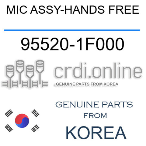 MIC ASSY-HANDS FREE [ORIGINAL] 95520-1F000 955201F000 95520 1F000