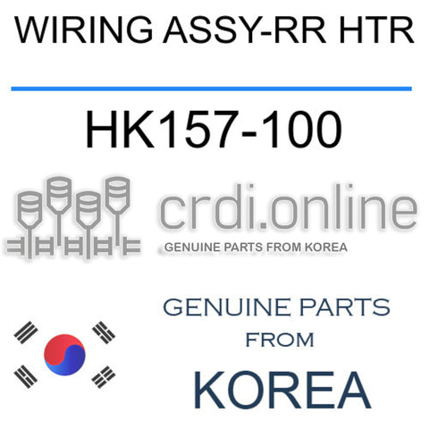 WIRING ASSY-RR HTR [ORIGINAL] HK157-100 HK157100 HK157 100