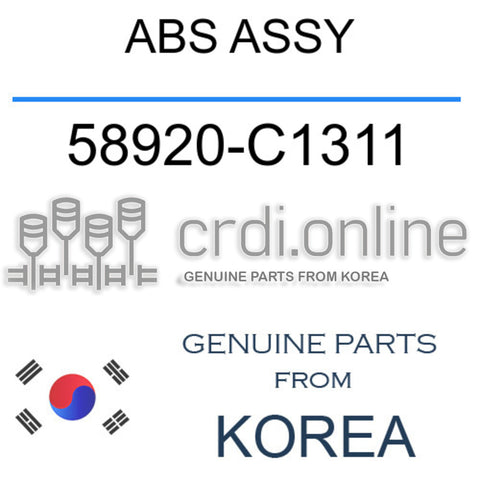 ABS ASSY [ORIGINAL] 58920-C1311 58920C1311 58920 C1311