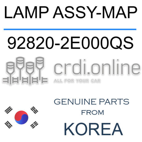 LAMP ASSY-MAP [ORIGINAL] 92820-2E000QS 928202E000QS 92820 2E000QS
