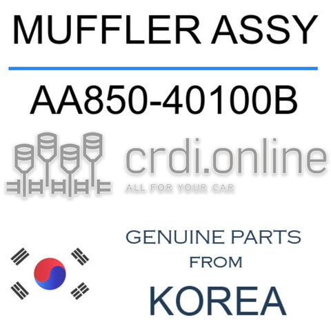 MUFFLER ASSY [ORIGINAL] AA850-40100B AA85040100B AA850 40100B