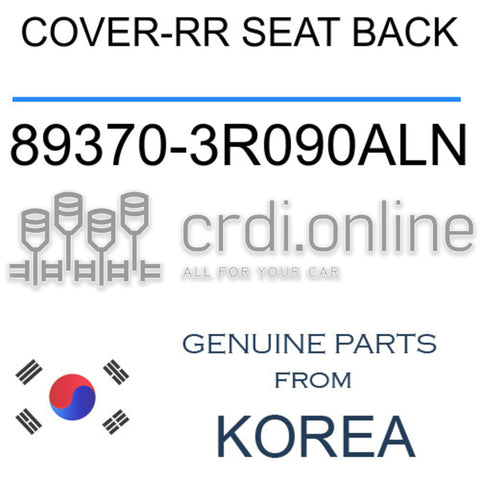 COVER-RR SEAT BACK [ORIGINAL] 89370-3R090ALN 893703R090ALN 89370 3R090ALN