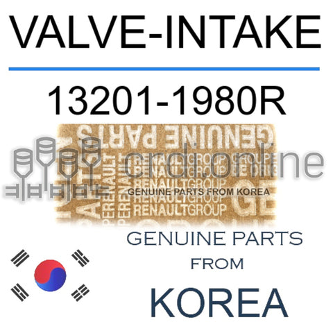 VALVE-INTAKE [ORIGINAL] 13201-1980R 132011980R 13201 1980R