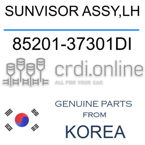 SUNVISOR ASSY,LH [ORIGINAL] 85201-37301DI 8520137301DI 85201 37301DI