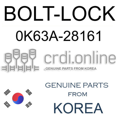 BOLT-LOCK 0K63A-28161 0K63A28161 0K63A 28161