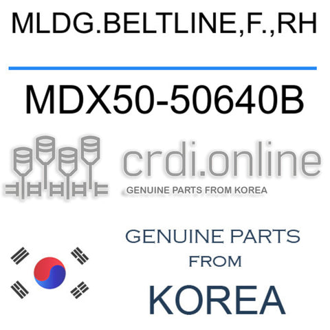 MLDG.BELTLINE,F.,RH [ORIGINAL] MDX50-50640B MDX5050640B MDX50 50640B