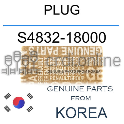 PLUG [ORIGINAL] S4832-18000 S483218000 S4832 18000