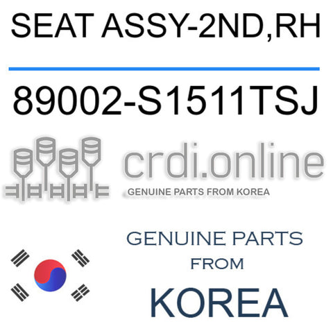 SEAT ASSY-2ND,RH [ORIGINAL] 89002-S1511TSJ 89002S1511TSJ 89002 S1511TSJ