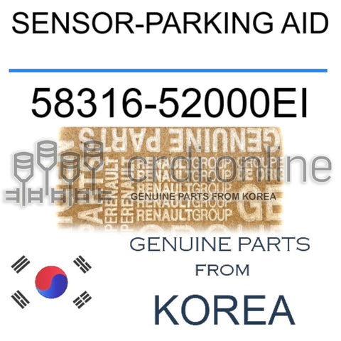 SENSOR-PARKING AID [ORIGINAL] 58316-52000EI 5831652000EI 58316 52000EI