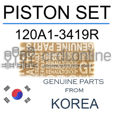 PISTON SET [ORIGINAL] 120A1-3419R 120A13419R 120A1 3419R