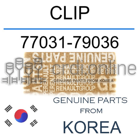 CLIP [ORIGINAL] 77031-79036 7703179036 77031 79036