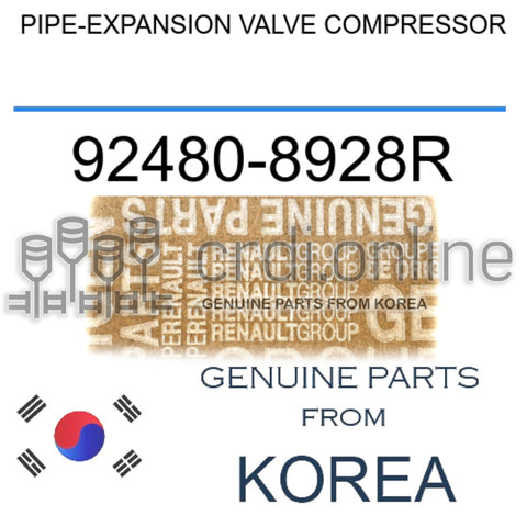 PIPE-EXPANSION VALVE COMPRESSOR [ORIGINAL] 92480-8928R 924808928R 92480 8928R