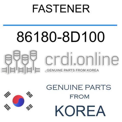 FASTENER [ORIGINAL] 86180-8D100 861808D100 86180 8D100