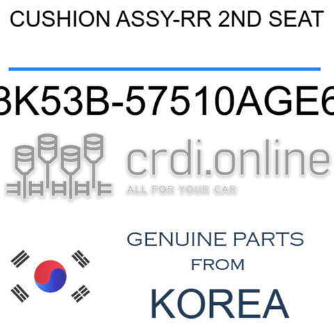 CUSHION ASSY-RR 2ND SEAT [ORIGINAL] 3K53B-57510AGE6 3K53B57510AGE6 3K53B 57510AGE6