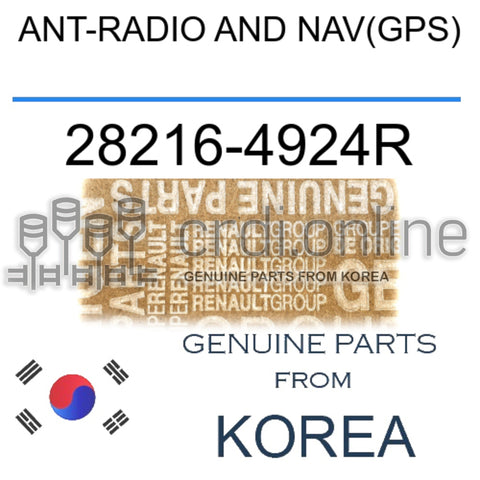 ANT-RADIO AND NAV(GPS) [ORIGINAL] 28216-4924R 282164924R 28216 4924R