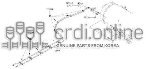 BRACKET-BRAKE PIPE CLAMP 46206-0286R 462060286R 46206 0286R