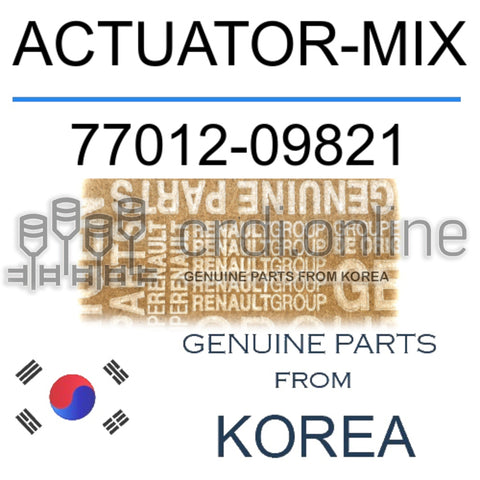 ACTUATOR-MIX [ORIGINAL] 77012-09821 7701209821 77012 09821