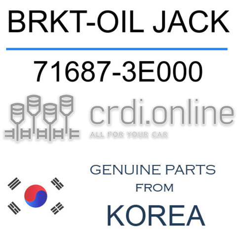 BRKT-OIL JACK [ORIGINAL] 71687-3E000 716873E000 71687 3E000