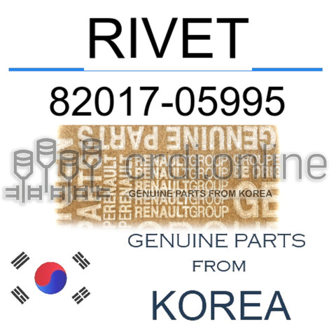 RIVET [ORIGINAL] 82017-05995 8201705995 82017 05995