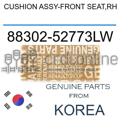 CUSHION ASSY-FRONT SEAT,RH [ORIGINAL] 88302-52773LW 8830252773LW 88302 52773LW
