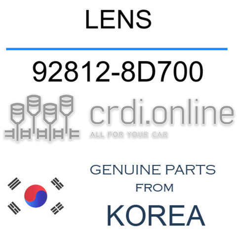 LENS [ORIGINAL] 92812-8D700 928128D700 92812 8D700