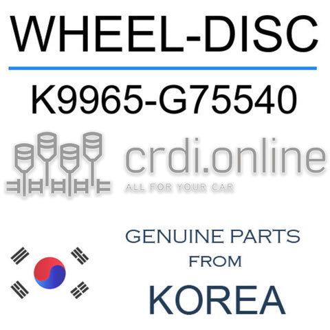 WHEEL-DISC K9965-G75540 K9965G75540 K9965 G75540