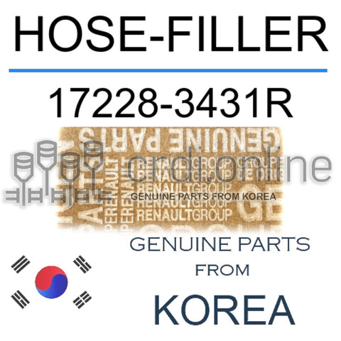HOSE-FILLER [ORIGINAL] 17228-3431R 172283431R 17228 3431R