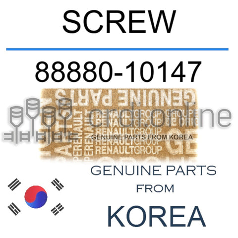 SCREW [ORIGINAL] 88880-10147 8888010147 88880 10147