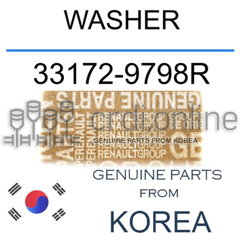 WASHER [ORIGINAL] 33172-9798R 331729798R 33172 9798R
