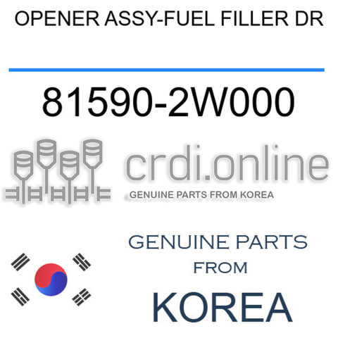 OPENER ASSY-FUEL FILLER DR [ORIGINAL] 81590-2W000 815902W000 81590 2W000