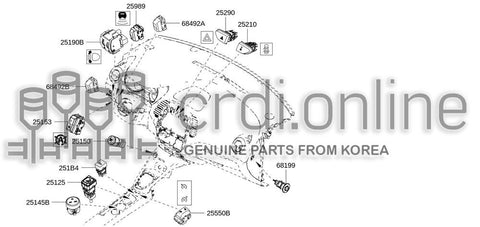 SWITCH ASSY-STEERING CRUISE CONTROL 25550-2964R 255502964R 25550 2964R