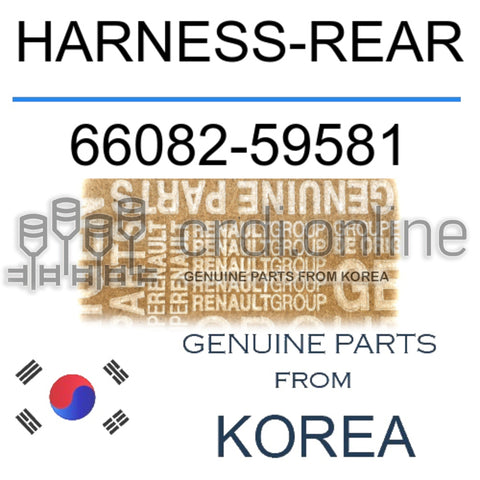 HARNESS-REAR [ORIGINAL] 66082-59581 6608259581 66082 59581