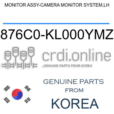 MONITOR ASSY-CAMERA MONITOR SYSTEM,LH [ORIGINAL] 876C0-KL000YMZ 876C0KL000YMZ 876C0 KL000YMZ