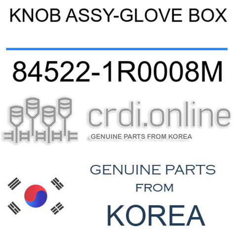 KNOB ASSY-GLOVE BOX [ORIGINAL] 84522-1R0008M 845221R0008M 84522 1R0008M
