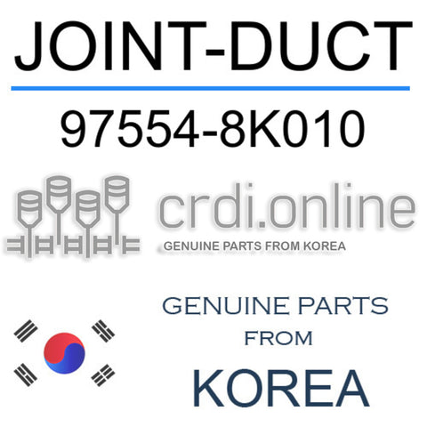 JOINT-DUCT [ORIGINAL] 97554-8K010 975548K010 97554 8K010
