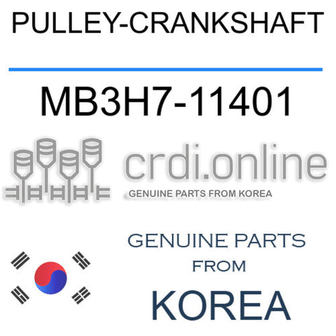PULLEY-CRANKSHAFT MB3H7-11401 MB3H711401 MB3H7 11401