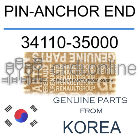 PIN-ANCHOR END [ORIGINAL] 34110-35000 3411035000 34110 35000