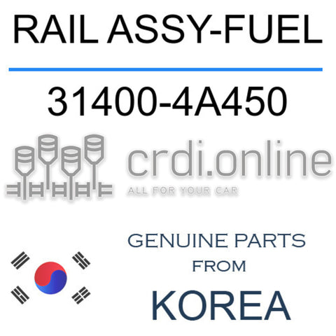 RAIL ASSY-FUEL [ORIGINAL] 31400-4A450 314004A450 31400 4A450