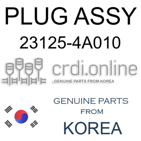 PLUG ASSY 23125-4A010 231254A010 23125 4A010