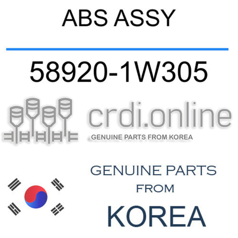 ABS ASSY [ORIGINAL] 58920-1W305 589201W305 58920 1W305