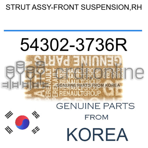 STRUT ASSY-FRONT SUSPENSION,RH [ORIGINAL] 54302-3736R 543023736R 54302 3736R
